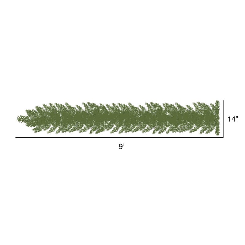 Vickerman 9' Camdon Fir Artificial Christmas Garland - Unlit - Faux Holiday Garland - Indoor Seasonal Home Decor - Reliable and Durable - Realistic Garland for Mantle or Staircase - Image 5